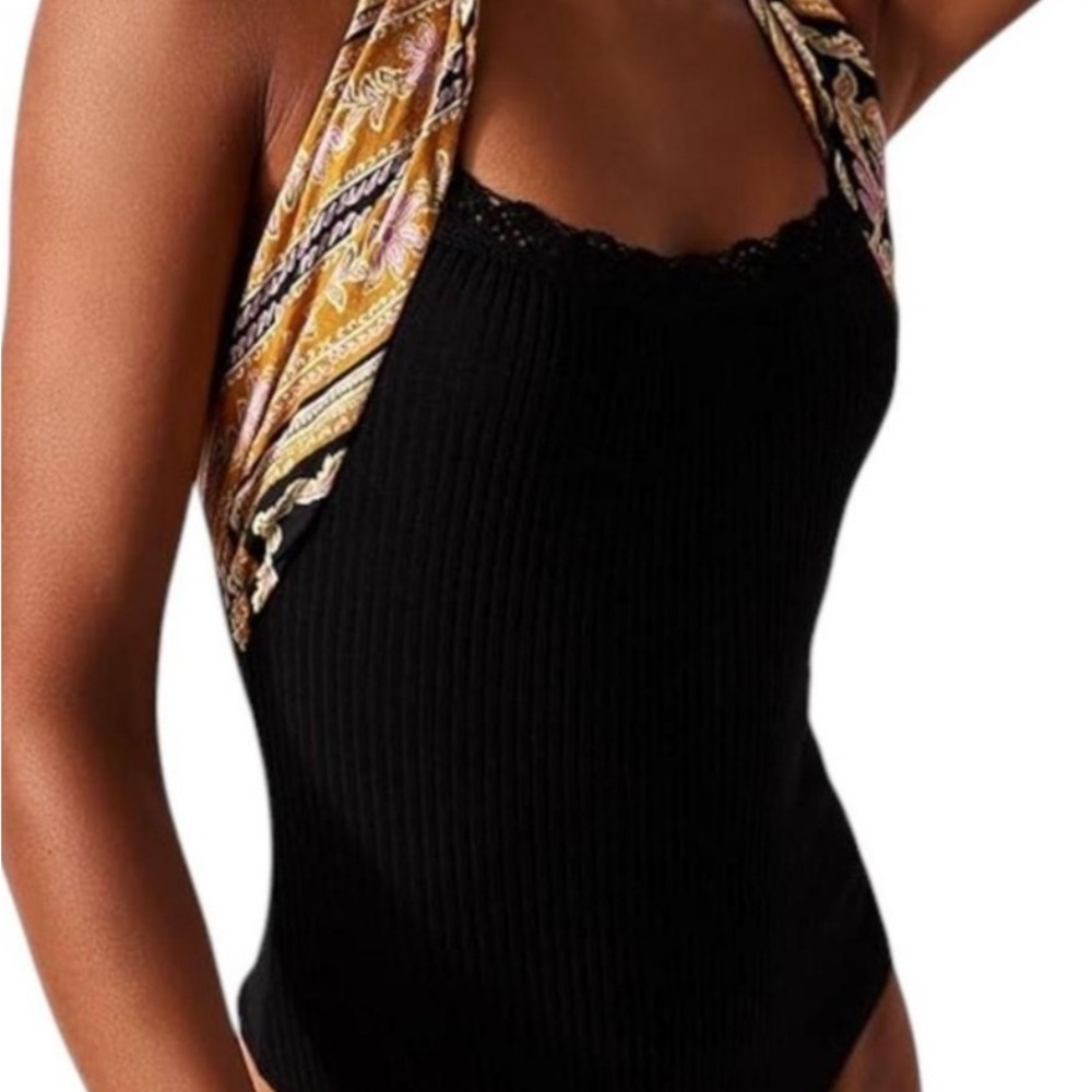 Free People - Eyes For U Halter Bodysuit